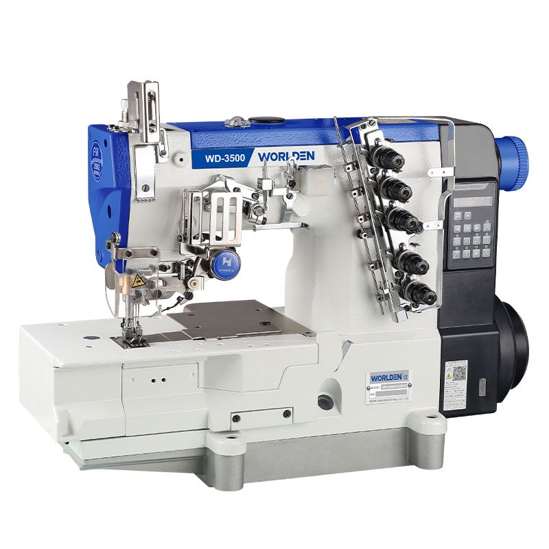 WORLDEN Stepper motor Full Automatic flat-bed Interlock Machine