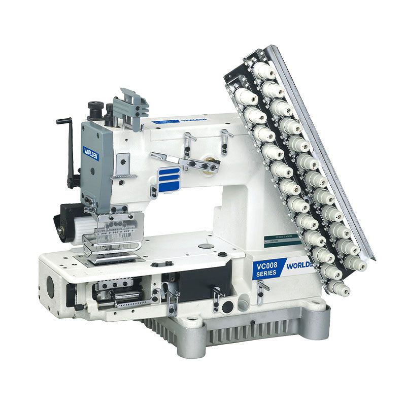 WORLDEN 13 Needle Cylinder-bed Double Chain-stitch Machine